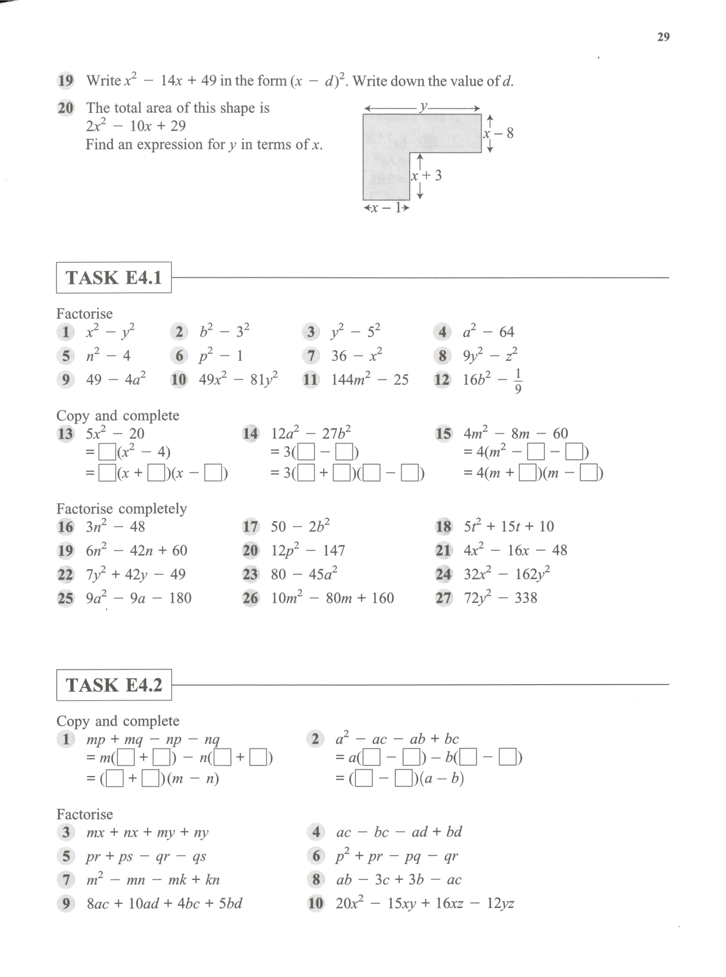 Essential Mathematics for GCSE - Higher - Homework Book